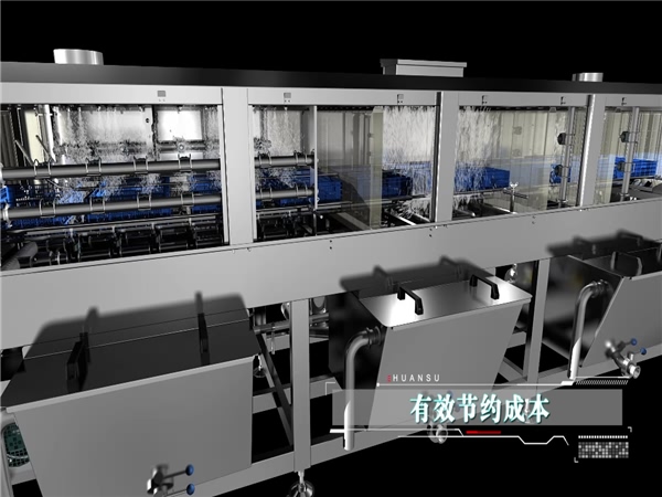 廠家銷售全自動周轉(zhuǎn)箱洗筐機，烘干式清洗機，周轉(zhuǎn)筐清洗機