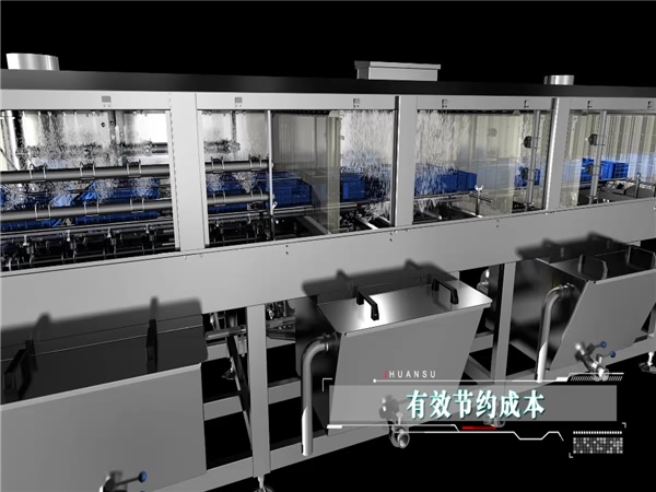 周轉(zhuǎn)箱清洗機(jī)，塑料盤清洗機(jī)，高壓噴淋洗筐機(jī)